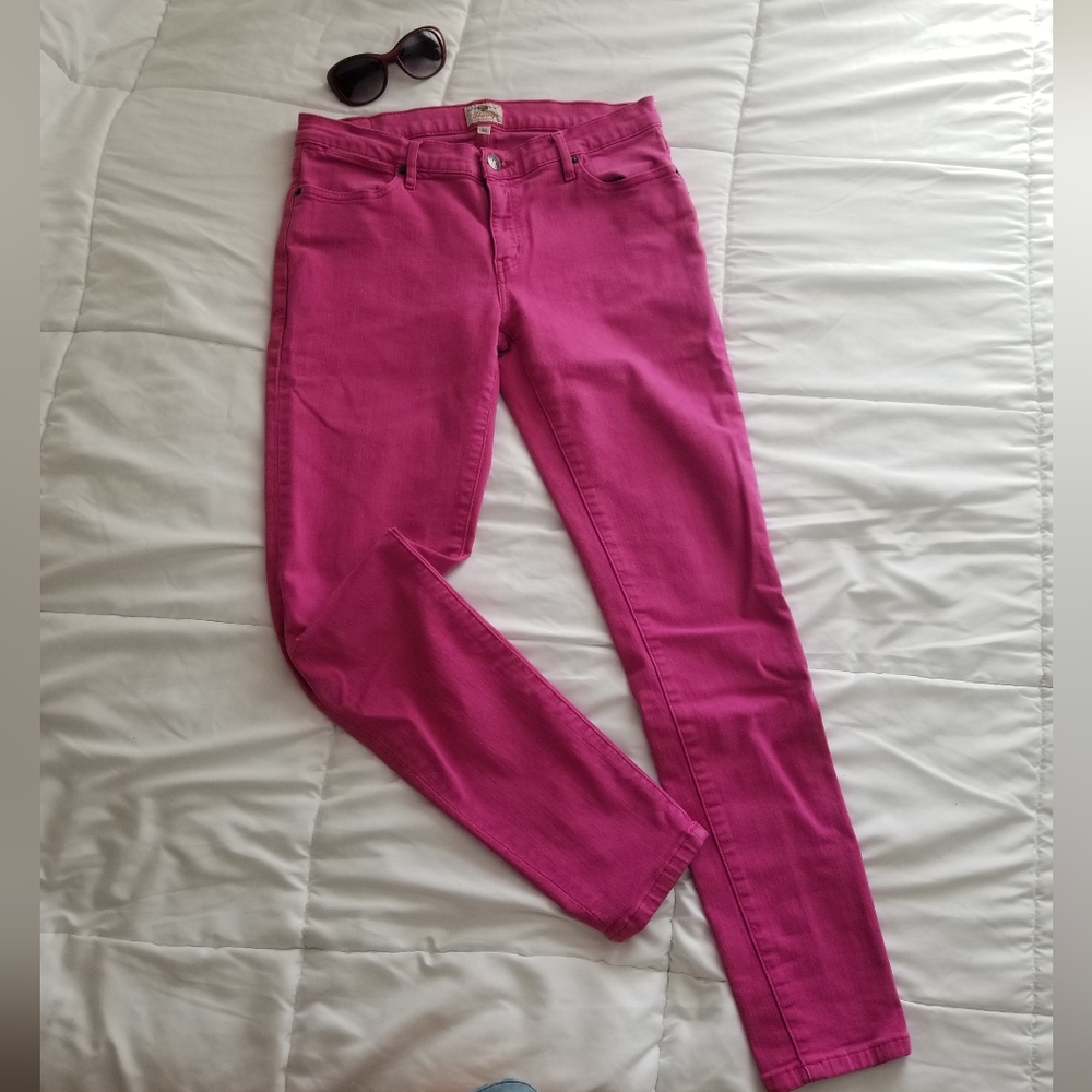 Fossil Raspberry Pink Skinny Jeans